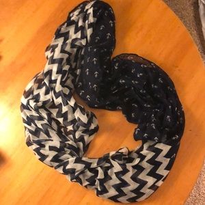 Anchor and Striped Charlotte Russe Scarf